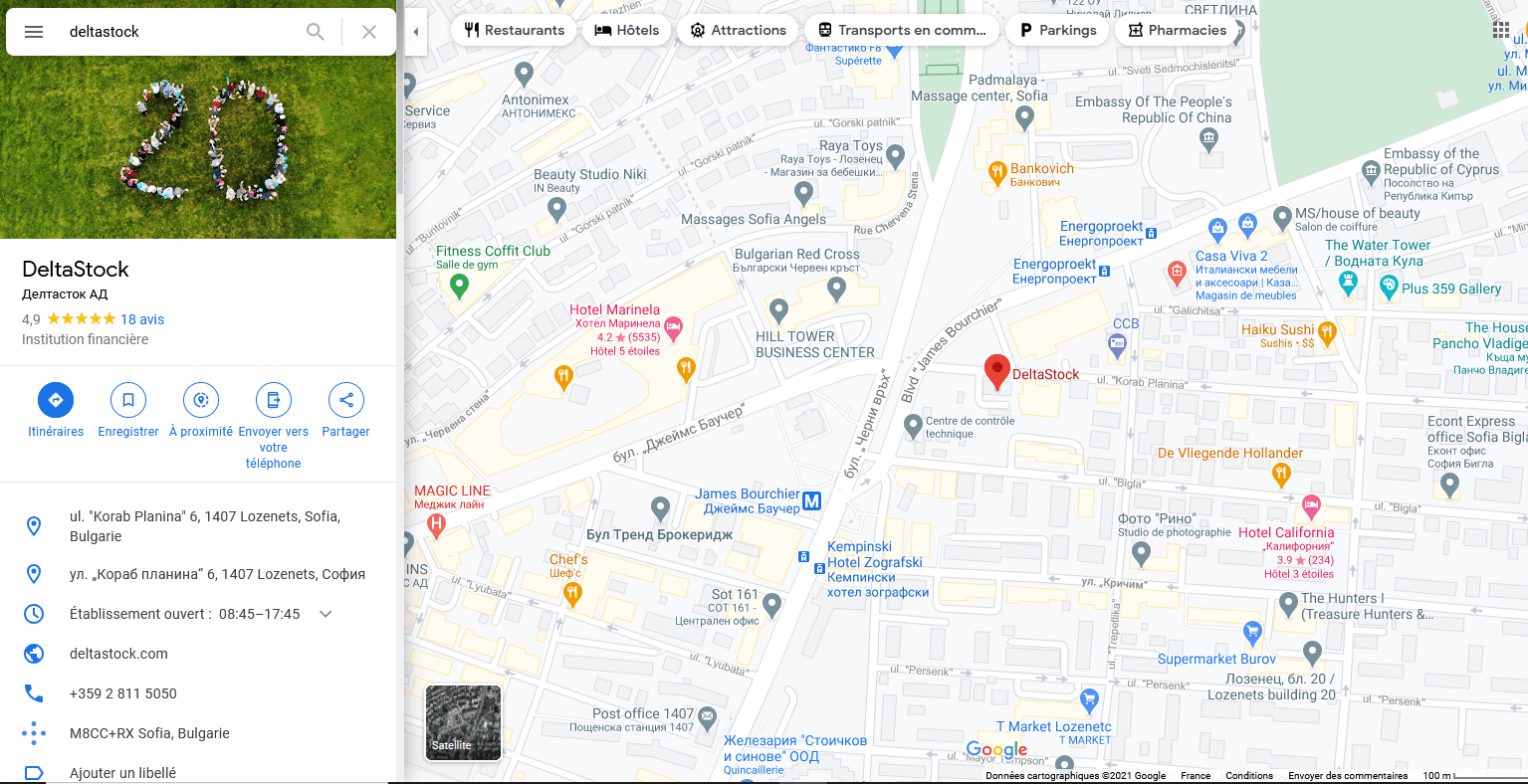 Maps deltastock