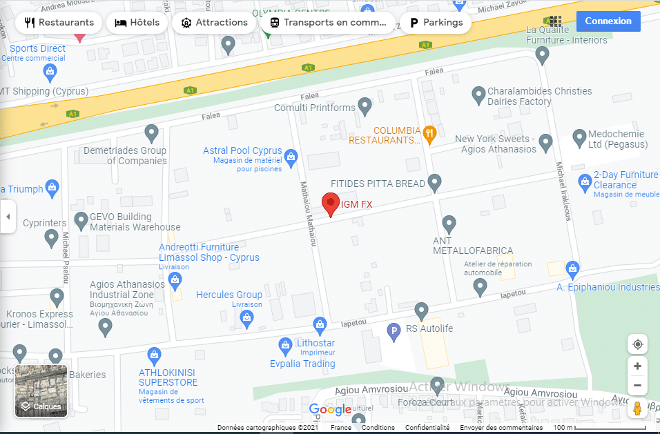 Avis IGMFX Localisation